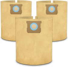 3 Pack DXVA19 4102 Vacuums Bags Compatible with Dewalt 12 16 Gallon Shop