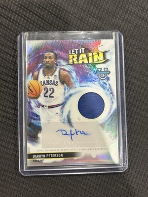 2025-26 Bowman s Best Darryn Peterson Let It Rain Patch Auto Autograph Kansas