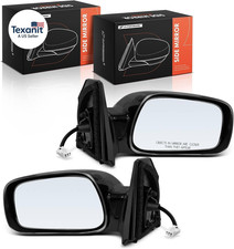 Pair (2) Driver and Passenger Side Power Door Mirror - Compatible with Toyota Co
