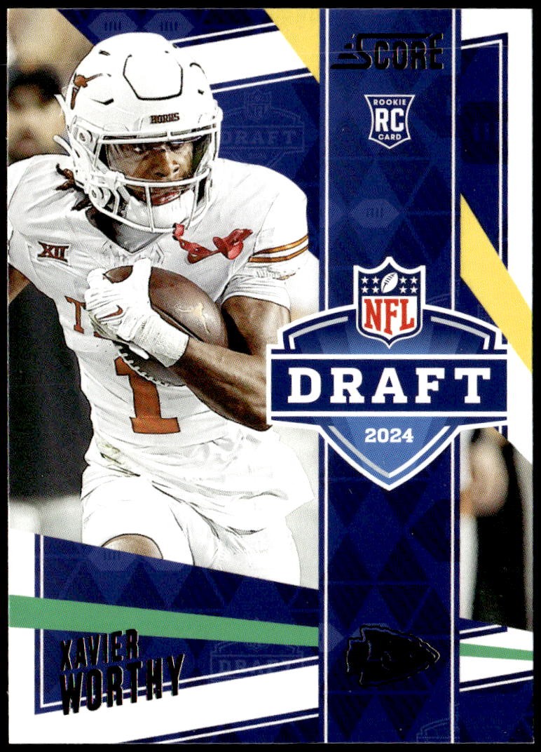 2024 Score #20 Xavier Worthy NFL Draft Rookie E1