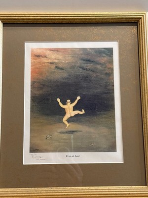 Byron Fish ''Free at Last'' Signed & Framed Print, 8'' x 10'' (Image), 13 1/4'' x 15''