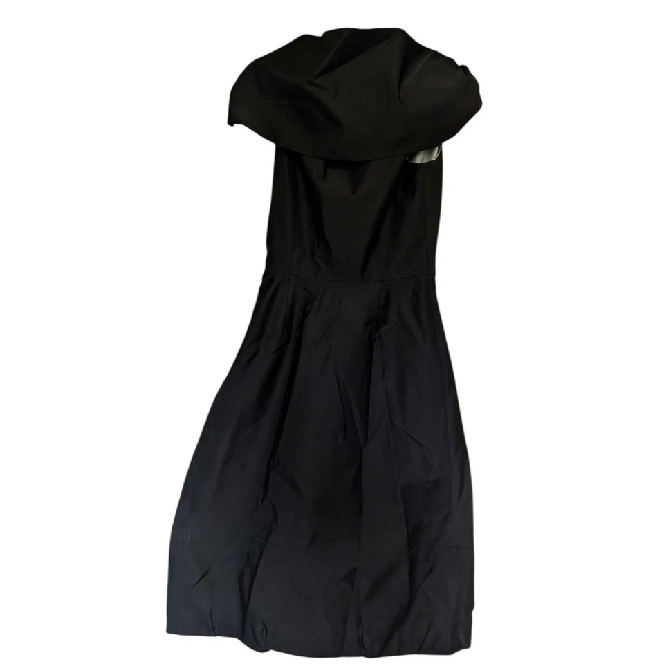 Vestido de cóctel Prada propiedad de Katie Holmes negro lana seda único en su clase pequeño Foto 4 de 4