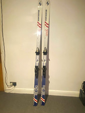 Blizzard Duo 328 Automatic Cross-Country Skis 195cm w/ Bindings Blue/White