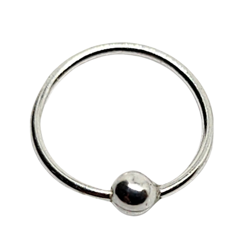 Anello al naso Anello con pallina d'argento BCR One Side Tiny 7mm 22g... - Foto 3 di 21