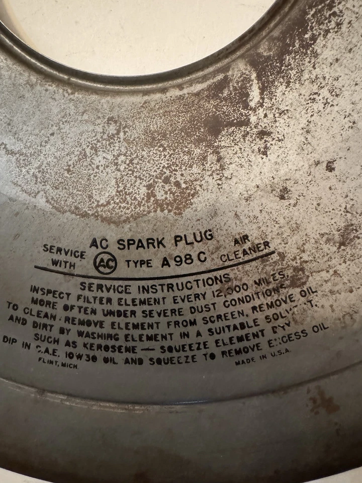 OEM GM 1965–66 Air Cleaner Base Pontiac GTO Grand Prix Bonneville Catalina Foto 2 de 3