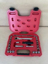 Craftsman 29308 SAE & Metric Pass Through Socket Set With Case   #G2