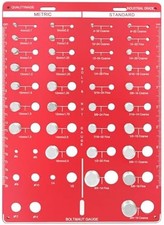 42 Thread Checker - Nut and Bolt Thread Checker Standard and Metric, Bolt Size F