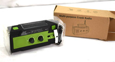 Radio Multi-Purpose Hand Crank Solar Emergency Radio Green MD-090P Camping