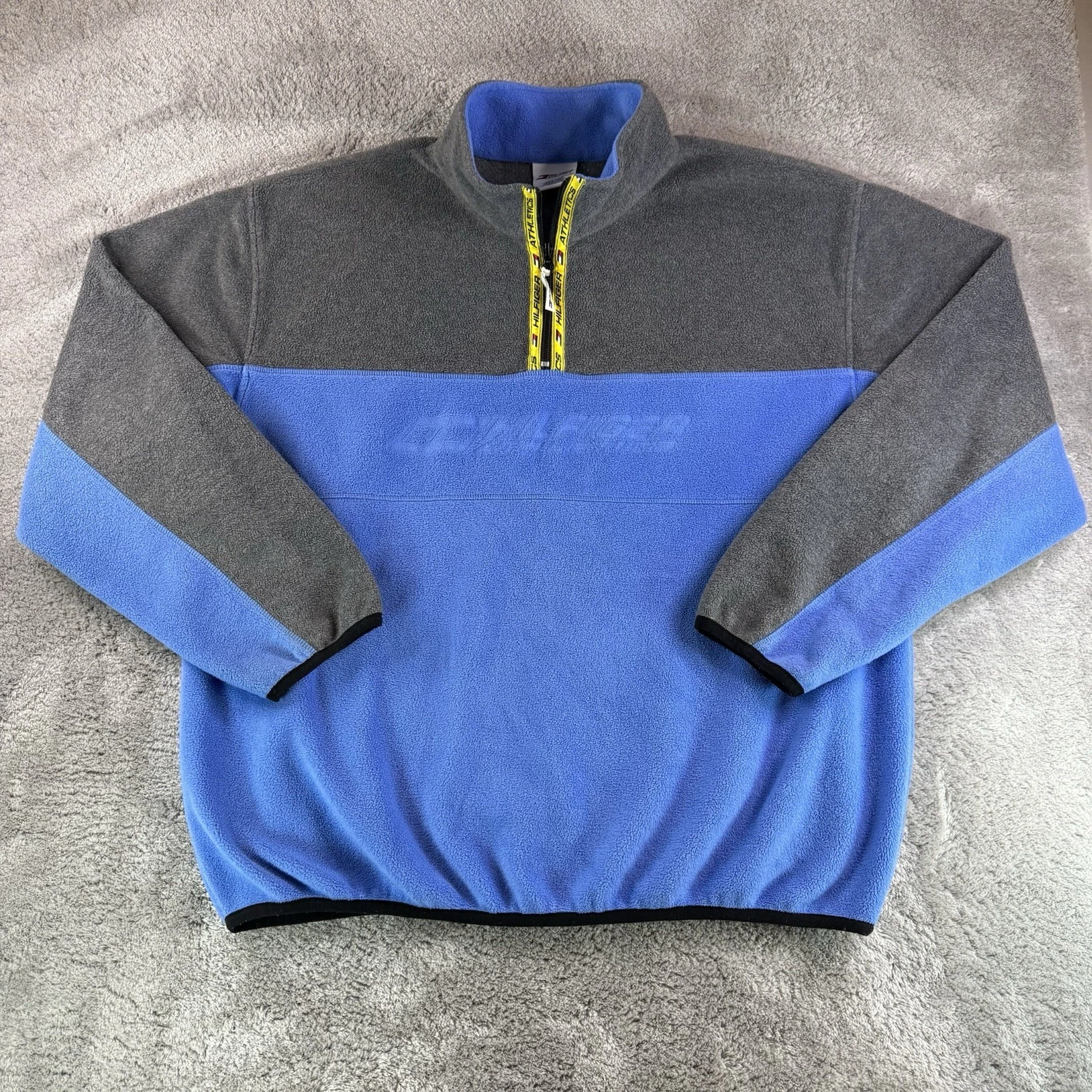 Vintage Tommy Hilfiger Athletic Blue Colorblock Spellout Logo Jacket Mens XL 90s
Opens in a new wind