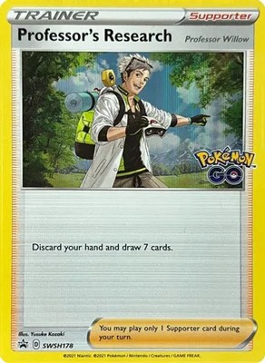 Professor's Research SWSH178 Holo P Sword & Shield Promo Pokemon Holo NM/M