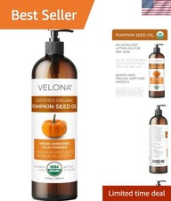 Cold Pressed Pumpkin Seed Oil, USDA Organic - 8 Oz of Pure Nourishment