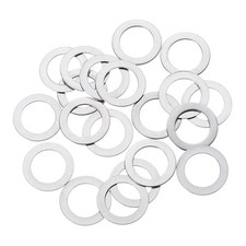 20Pcs M10 Flat Washer 10x16x0.5mm Thickened 304 Stainless Steel Flat Spacers 