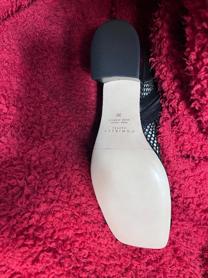 Ботинки Daniella Shevel Nola сетчатые с открытым носком - ЧЕРНЫЕ - размер 29 США 11 - Изображение 3 из 4