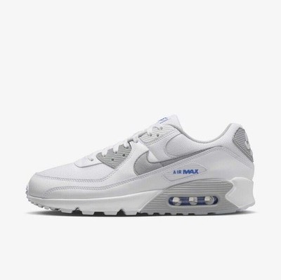 Original Nike Air Max 90  ( Herren Größe: UK 6,5 EUR 40,5 ) Weiß / Rauchgrau