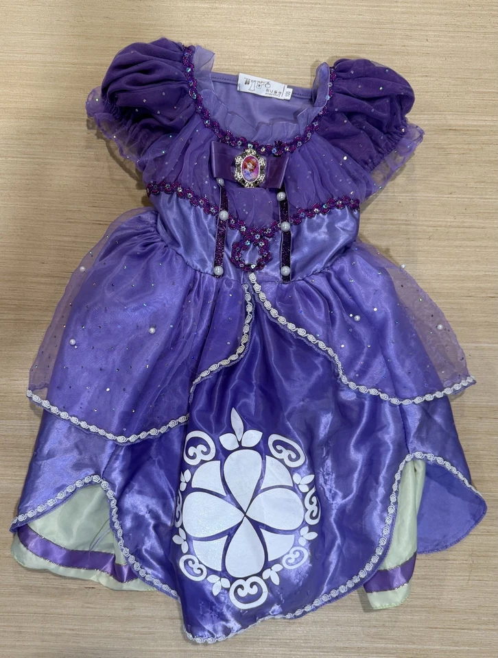 Disney Princess Dress Sofia The First Halloween Costume Make Believe Fairy Tale - Image 2 of 4