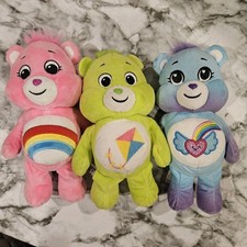 Care Bears 10  Plush Lot of 3 Cheer Wish Good Luck Modern Bundle
