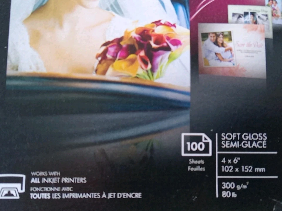 HP PREMIUM PLUS PHOTO PAPER 4X6"  Semi-GLOSS pack of 100 sheets NEW - Image 4 of 4