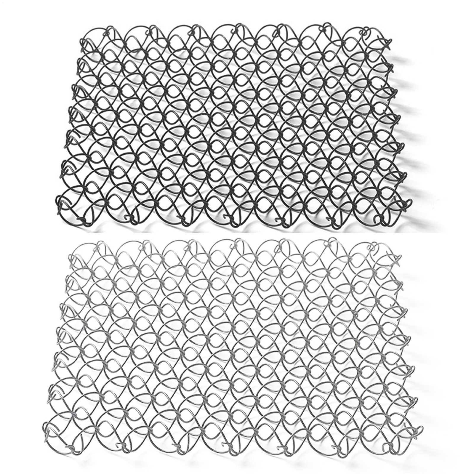 1 x Edelstahl-Untersetzer für warme Gerichte, isolierter Topflappen, Spiraldrah