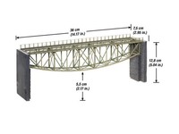 Noch 67027 FischbauchbrüCke Mit BrüCkenköPfen BrüCke Laser Cut Bausatz H0 Neu