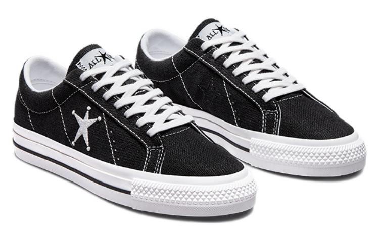 Size 6 - Stussy x Converse One Star Low Black for sale  display picture 2