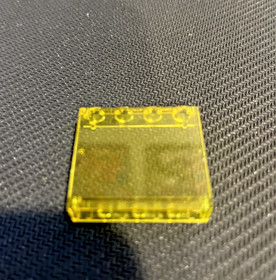 Lego 4215a Trans-Yellow Panel 1 x 4 x 3 Solid Studs from 6987 Message Intercept