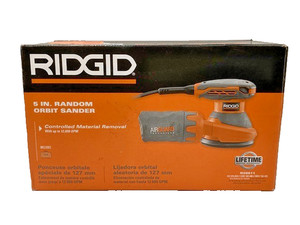 RIDGID R26011, 5 Inch, 120V Corded Random Orbit Sander