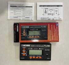 BOSS TU-80 Guitar Tuner  Metronome Tested And Working With Box And Manuals