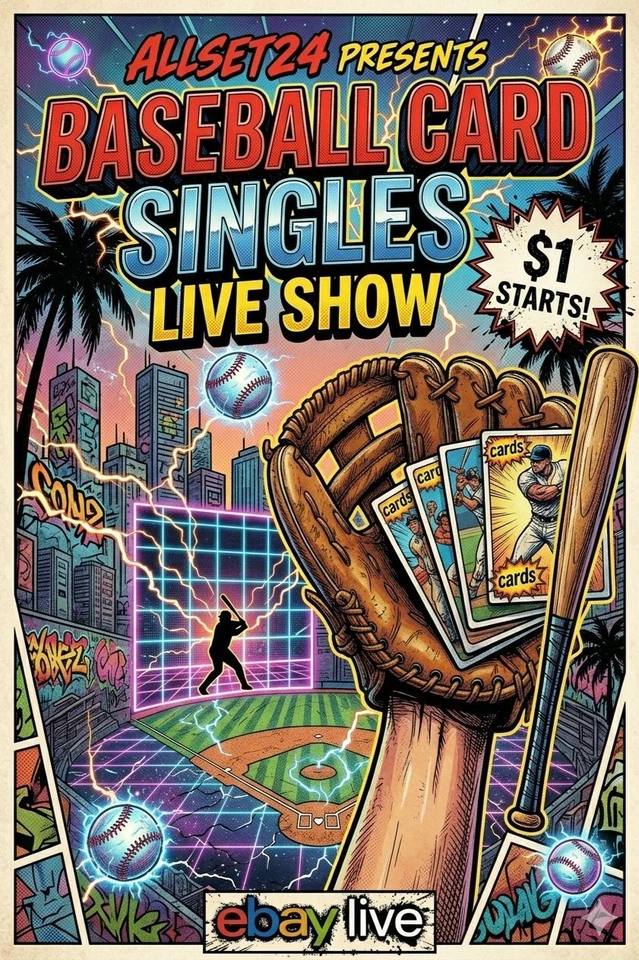 Baseball Singles - $1 Starts w/Allset24 - Reduced Shipping!