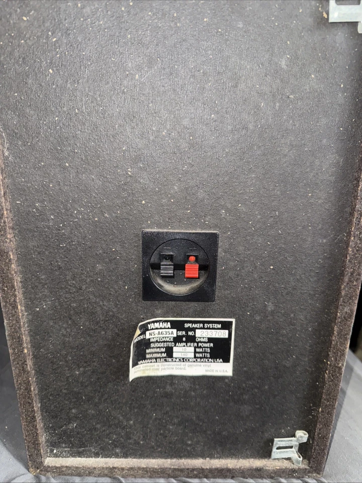 YAMAHA NS-A635A LARGE BOOKSHELF SPEAKERS 3-WAY 140 W USA MADE EXCELLENT SOUND - Image 3 of 4