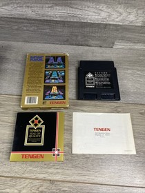Vintage 1990 Nintendo NES Tengen KLAX Complete Game + Sleeve + Original Box