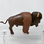Playmobil Bison Figure Brown Buffalo Toy Western Wild Animal Geobra 4.5" Vintage