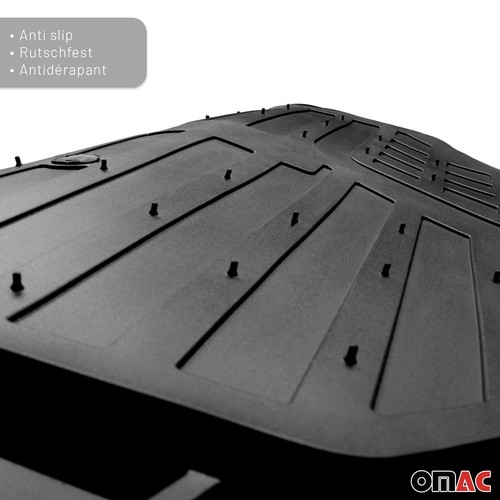Semi-Custom Floor Mats Liner All Weather for Chevrolet Silverado 1999-2007 Black - 第 10/11 張圖片