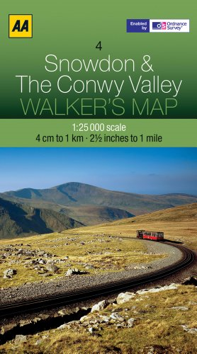 Snowdon and The Conwy Valley (Walker's Map) - AA Publishing