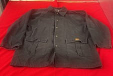 Xtreme by County Black Snap-Front Work Jacket Mens 2XL Cotton