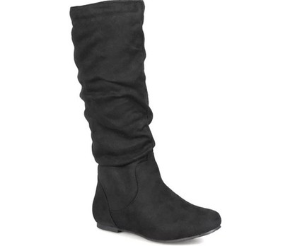 Journee Collection Women's Rebecca Slouch Mid Shaft Boots Black Size 6.5