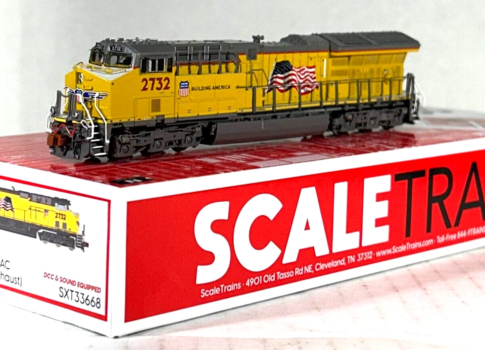 SCALETRAINS N SCALE GE TIER 4 GEVO ET44C4 LOCOMOTIVE SOUND&DCC UP SXT33668 - Image 3 of 3