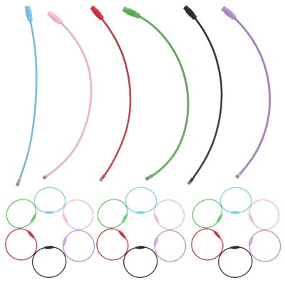  30 Pcs Key Chain Jewelry Mixed Color Keychains Multiple Rings