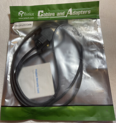 Rankie Mini DP to DVI Cable 6ft - New