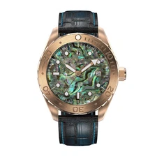 Aquacy Bronze CuSn8 Men's Abalone Dial Watch Automatic 200M Miyota