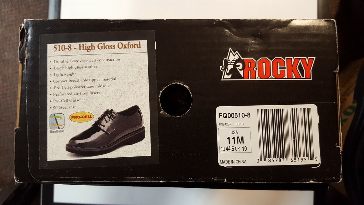 knee length dresses for ladies Rocky High-Gloss Dress Leather Oxford Shoe