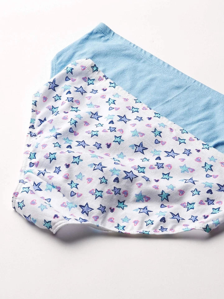 Hanes 295354 Girls Ultimate 8-pack Organic Cotton Briefs, Assorted, 6 US - Image 3 of 4