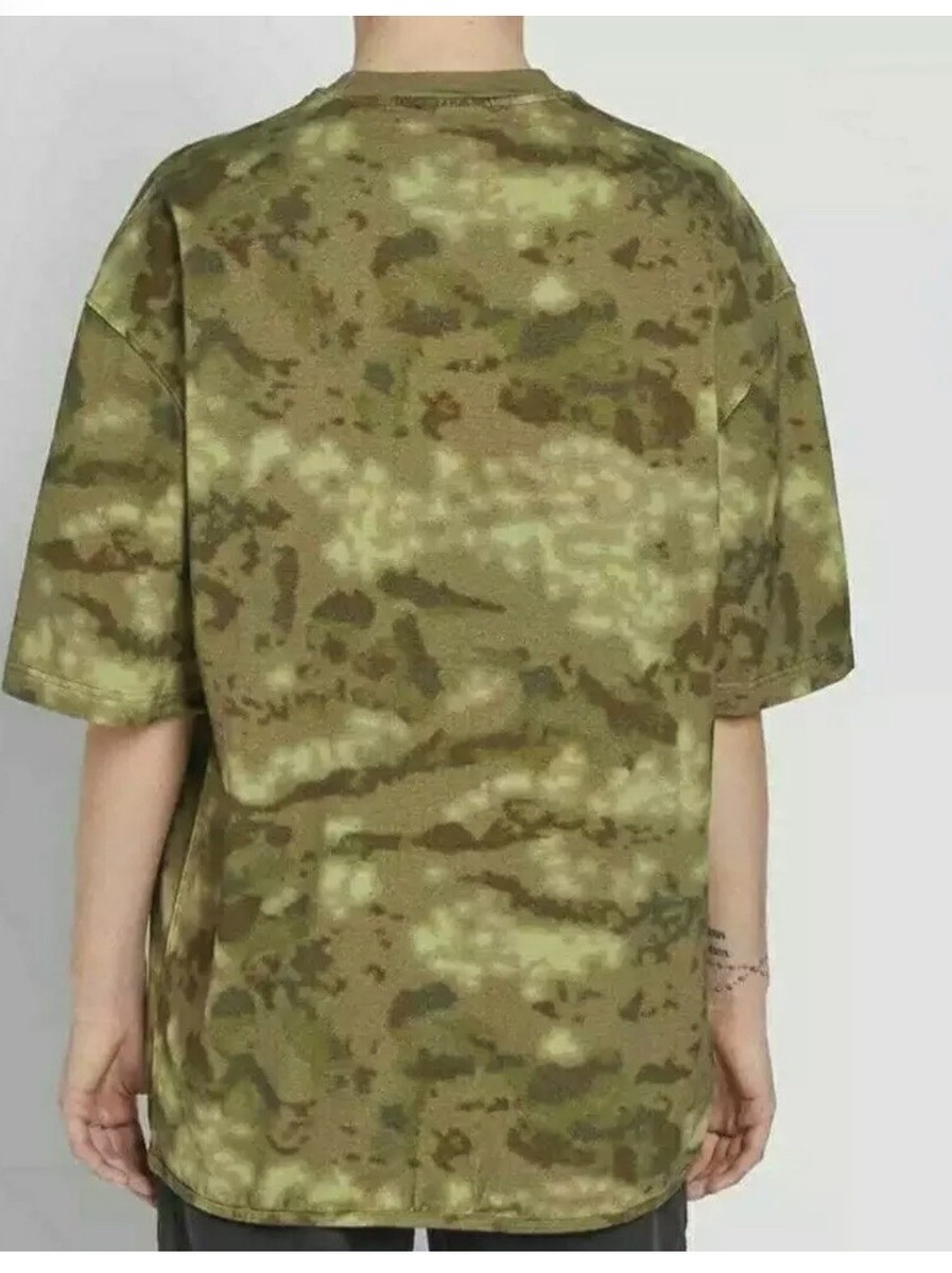 NWT Yeezy Season 3 Heavy Knit Oversized Camo T-Shirt Tee Green 