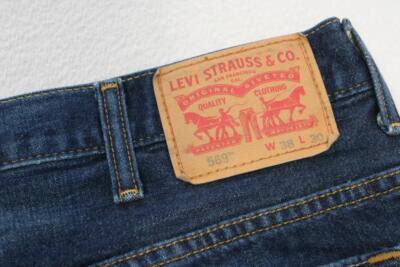 Levi's 569 Loose Boot Cut Rugged Denim Blue Jeans Mens Size 38 x