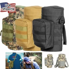 US Military Water Bottle Pouch Holder Tactical Hiking Kettle Gear Molle Pack Bag
