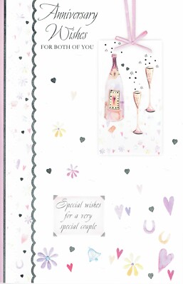 JUBILÄUMSKARTE für euch beide EX-LARGE Special 8 PAGE INSERT With LOVELY WORDS