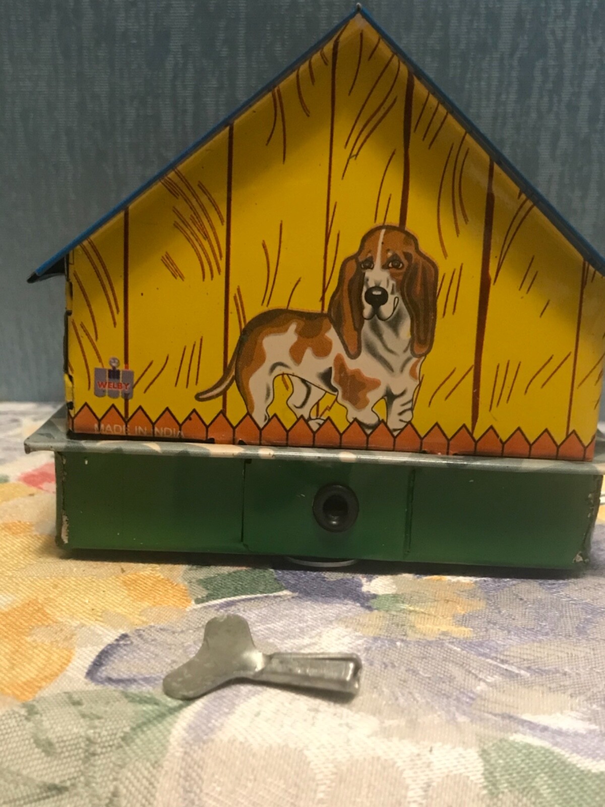 Vintage MECHANICAL DOGHOUSE 088372 Skip Tin Bank w/ Box ASIS eBay