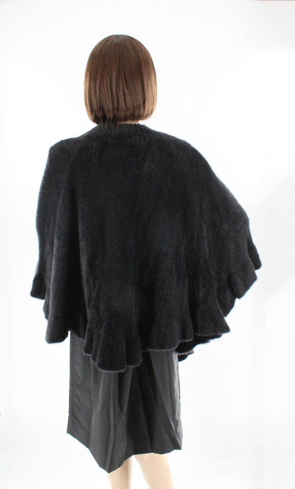 New Vince Camuto Soft Feather Yarn Ruffle Topper Ruana Jacket Nwt #R202 ...