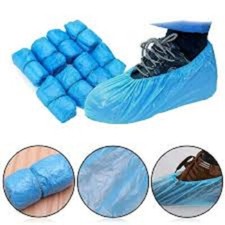 100 Schuhüberzieher Einmal Shoe Cover Blau Überschuhe Schuhüberzug Überzieher DE