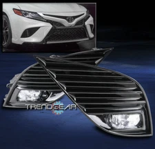 For 2018-2020 Toyota Camry SE XSE Bumper LED Fog Lights Chrome w/Bezel+Harness