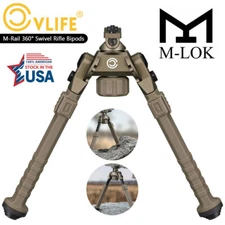 Portable Rifle Bipod, Tactical Bipod, HuntingMLOK Bipod, Adjustable Height 8-11"